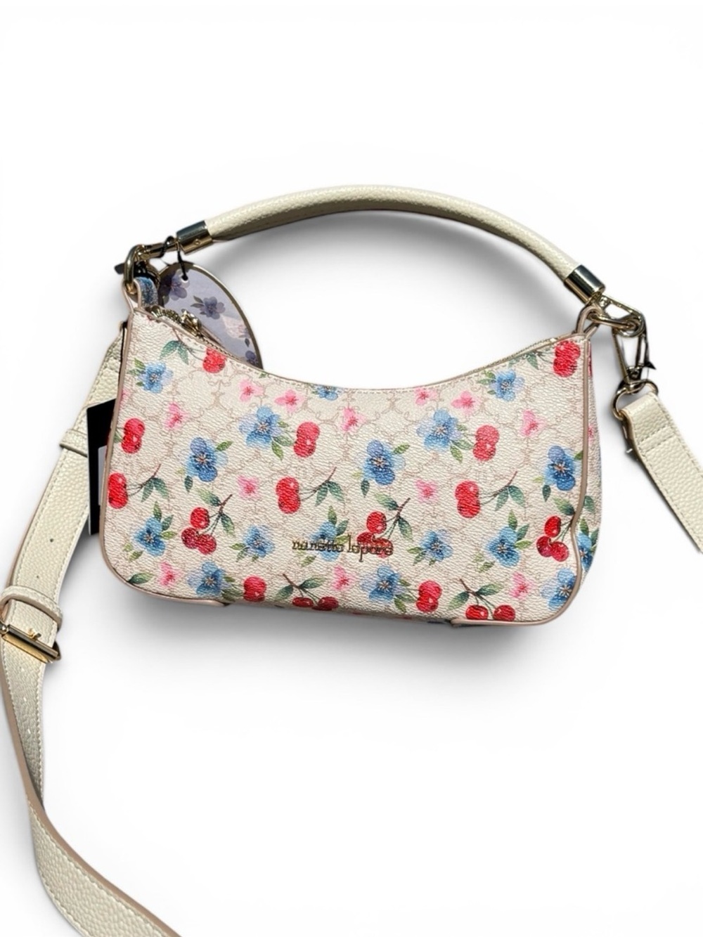 Nanette Lepore- NWT!  Cherry Floral Rice Logo Shoulder Bag